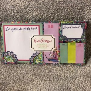 Lilly Pulitzer stick note set NIB